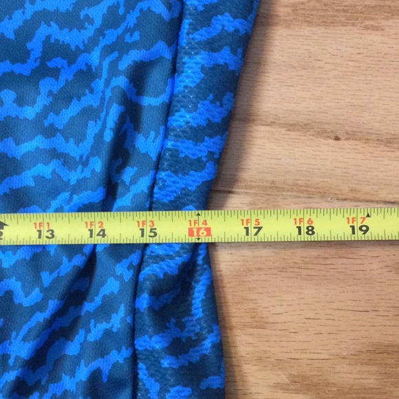 1X NW blue zig zag print full zip cycling jersey - Picture 10 of 16